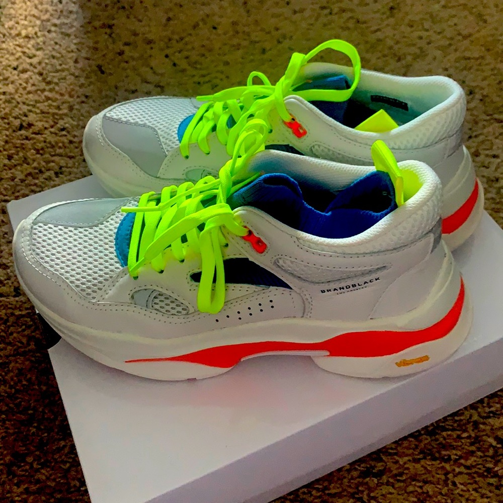 Brand black sneakers